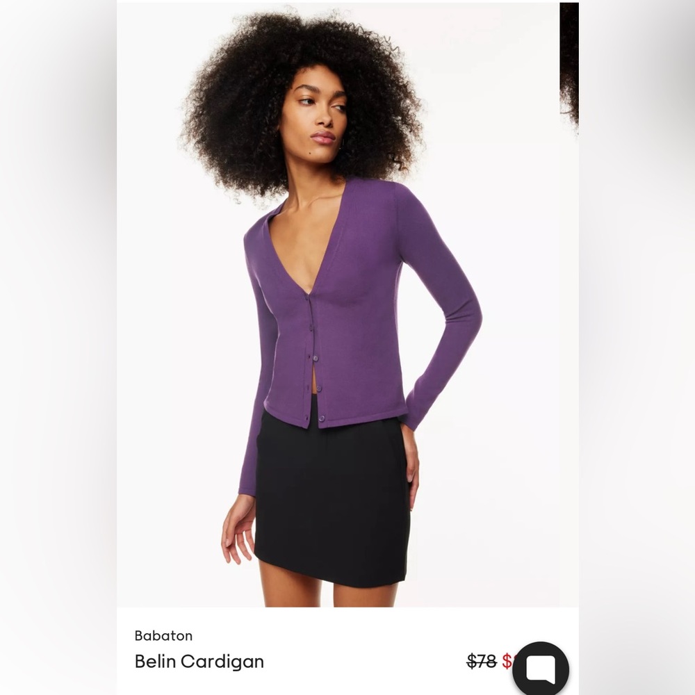 Aritzia babaton beilin cardigan size Small color Birch